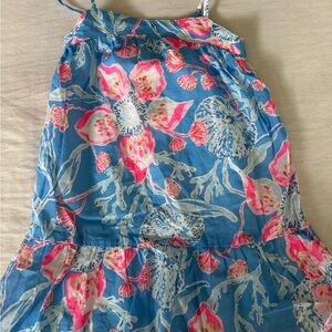 Lilly Pulitzer Blue and Pink Floral Dress